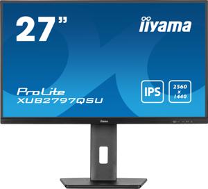 Iiyama ProLite XUB2797QSU-B1 LED-monitor Energielabel E (A - G) 68.6 cm (27 inch) 2560 x 1440 Pixel 16:9 1 ms HDMI, DisplayPort, Hoofdtelefoon (3.5 mm