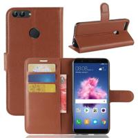 Huawei P Smart Wallet Case met Magnetische Sluiting - Bruin - thumbnail