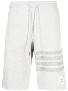 Thom Browne short de jogging à détails rayés - Gris