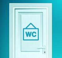 Toilet sticker WC