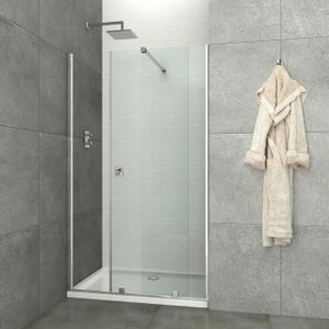 Badstuber Flat schuif douchedeur 120x195cm 8mm glas anti-kalk