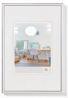 Walther Design zilveren fotolijst 70 x 100 cm New Lifestyle kunststof frame KV100S, verpakking van 1
