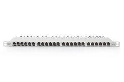 Digitus DN-91624S-SL-EA-G 24 poorten Netwerkpatchpaneel 483 mm (19) CAT 6A, CAT 6a (losse kabel CAT 7) 0.5 HE Ingericht