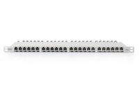 Digitus DN-91624S-SL-EA-G 24 poorten Netwerkpatchpaneel 483 mm (19) CAT 6A, CAT 6a (losse kabel CAT 7) 0.5 HE Ingericht - thumbnail