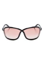 TOM FORD Eyewear lunettes de soleil Fernanda à monture papillon - Noir