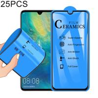 25 stuks 2.5 D volledige lijm volledige cover keramiek film voor Huawei mate 20