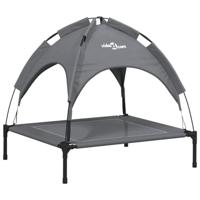 vidaXL Hondenmand met luifel oxford stof en staal antracietkleurig, huisdier bed, huisdierenbed, hondenbed met luifel, hondenbed