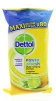 Dettol Power & fresh wipes citrus (80 st) - thumbnail