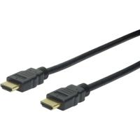 Digitus AK-330107-010-S HDMI-kabel HDMI Aansluitkabel HDMI-A-stekker, HDMI-A-stekker 1.00 m Zwart 4K UHD, Audio Return Channel (ARC), Vergulde steekcontacten