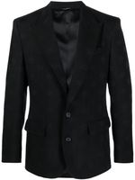 Dolce & Gabbana blazer à logo en jacquard - Noir