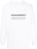 Maharishi t-shirt à logo imprimé - Blanc