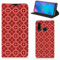 Huawei P30 Lite New Edition Hoesje met Magneet Batik Rood