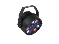 EUROLITE LED Party Spot | 12 x 1W RGBW LEDs | Standalone of DMX | LED-display | met stroboscoopeffect
