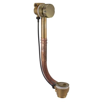 Salenzi Giro badafvoer met vulfunctie geborsteld messing Salenzi Giro badafvoer met vulfunctie geborsteld messing