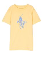 Ralph Lauren Kids t-shirt à logo imprimé - Jaune