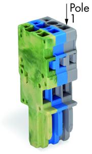 WAGO 769-103/000-039 Connector, female Groen, Geel, Blauw, Grijs 50 stuk(s)