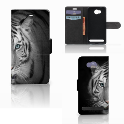 Huawei Y3 2 | Y3 II Telefoonhoesje met Pasjes Tijger Huawei Y3 2 | Y3 II Telefoonhoesje met Pasjes Tijger