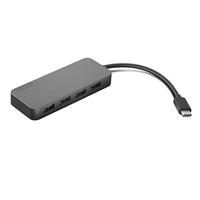 Lenovo [Adapter] 4-poorts USB-A-hub met USB-C-stekker, werkt met Chromebook (WWCB), zwart