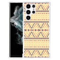 Samsung Galaxy S22 Ultra Doorzichtige Silicone Hoesje Aztec Yellow - thumbnail