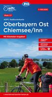 Fietskaart 27 ADFC Radtourenkarte Chiemsee Inn Oberbayern OST | BVA Bi - thumbnail