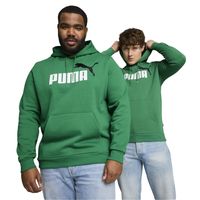 PUMA Essentials+ 2 College Big Logo Fleece Hoodie Groen Wit Zwart - thumbnail