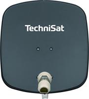 TechniSat DIGIDISH 45 Satellietschotel voor 1 deelnemer (45 cm kleine satellietinstallatie - complete set met wandhouder en universele V/H Single-LNB) grijs