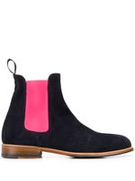 Scarosso bottines chelsea colour block - Bleu