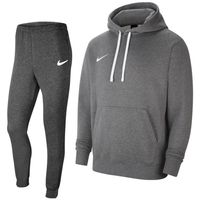 Nike Park 20 Fleece Hoodie Trainingspak Grijs Wit - thumbnail