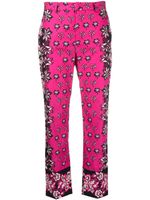 RED Valentino pantalon en coton à imprimé bandana - Rose