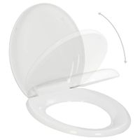 Toiletbril soft-close quick-release design wit