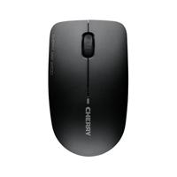 CHERRY MW 2400, draadloze muis, geschikt voor rechts- en linkshandigen, 3-knops muis, optische sensortechnologie, GS-goedkeuring, zwart