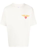 RHUDE t-shirt en coton à logo imprimé - Tons neutres