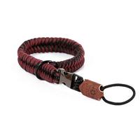 C-Rope Camera-polsband The Claw van handgevlochten paracord met snelsluitsysteem, Red Dots, One Size