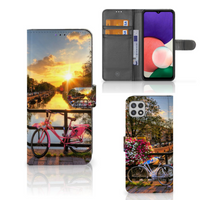 Samsung Galaxy A22 5G Flip Cover Amsterdamse Grachten