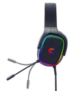 Gembird GHS-SANPO-S300 hoofdtelefoon/headset Bedraad Hoofdband Gamen USB Type-A Zwart