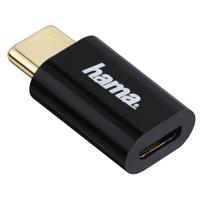Hama 00178399 kabeladapter/verloopstukje Micro USB USB-C Zwart