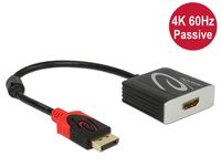 Delock 62719 Adapter DisplayPort 1.2 male > HDMI female 4K 60 Hz Passief zwart