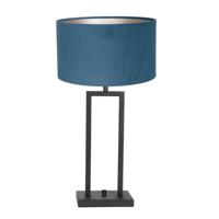 Steinhauer Schemerlamp Stanger met blauw velvet 8215ZW