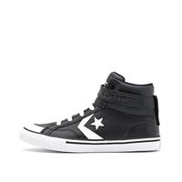 Converse Pro Blaze Strap Leather, kindersneakers, Zwart Wit, 31 EU