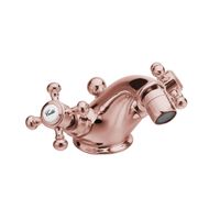 Bidetmengkraan Sapho Antea 2-knop Gebogen 7.2 cm Rose Goud (incl. clickwaste)