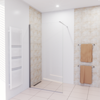 Saniclear Redro douchewand 120cm anti-kalk 8mm RVS