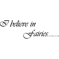 I believe in Fairies - Muursticker - thumbnail