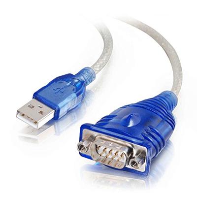 C2G 0,45m USB-A manspersoon naar DB9 manspersoon Serial Adapter kabel