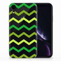 Apple iPhone Xr TPU bumper Zigzag Groen - thumbnail