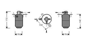 Droger Mb E-kl W210 All 95-02 3000D005