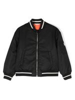 Palm Angels Kids veste bomber à logo imprimé - Noir