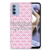 Motorola Moto G31 | G41 Silicone-hoesje Flowers Pink DTMP - thumbnail