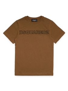 DSQUARED2 KIDS t-shirt en coton à logo imprimé - Marron