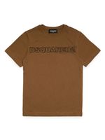 DSQUARED2 KIDS t-shirt en coton à logo imprimé - Marron - thumbnail