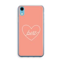 Best heart: iPhone XR Transparant Hoesje - thumbnail